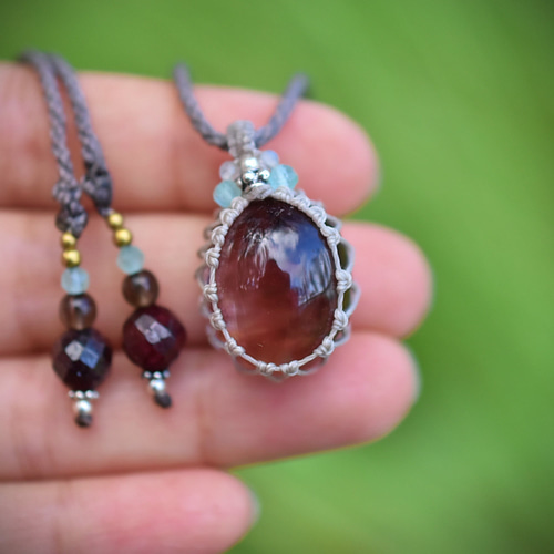 1234 マクラメハンドメイドネックレス