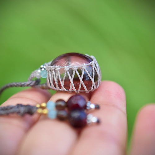 1234 マクラメハンドメイドネックレス