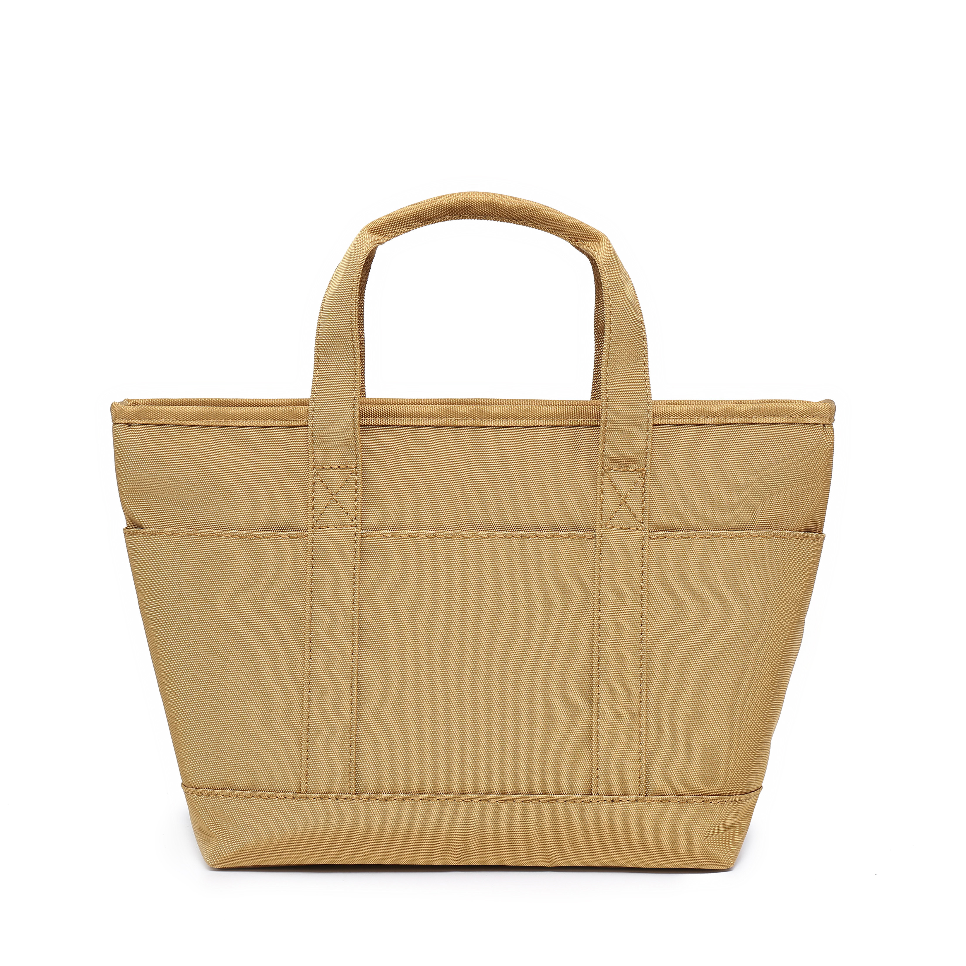 トートバッグ  軽量 撥水 強化ポリエステル カジュアル アウトドア エコバッグ 普段使い 通勤 通学 ベージュ