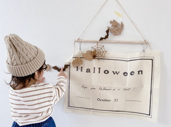 ハロウィンタペストリー　ハロウィン飾り　タペストリー 7枚目の画像