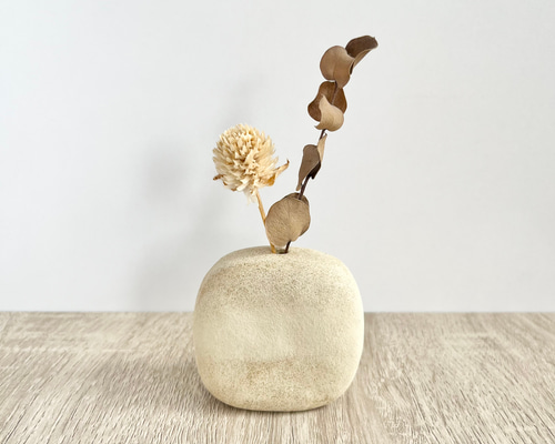 ちょこっと一輪挿し《しかく》・茶・ 一輪挿し・花瓶・花器 sureliy