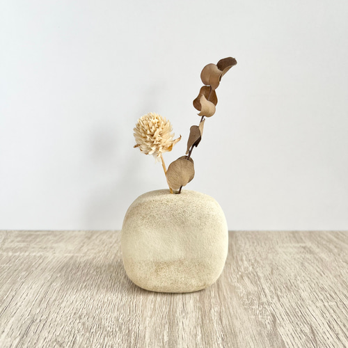 ちょこっと一輪挿し《しかく》・茶・ 一輪挿し・花瓶・花器 sureliy