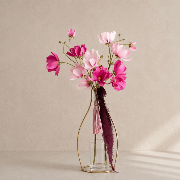 アートフラワーとピンク花瓶のセット アートフラワーとピンク花瓶のセット アートフラワーセット | 製品一覧