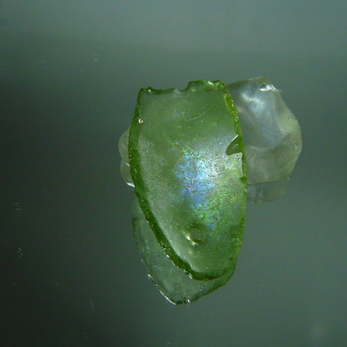 Q955 【時の欠片】アフガニスタン出土 ☆銀化☆ローマングラス その他