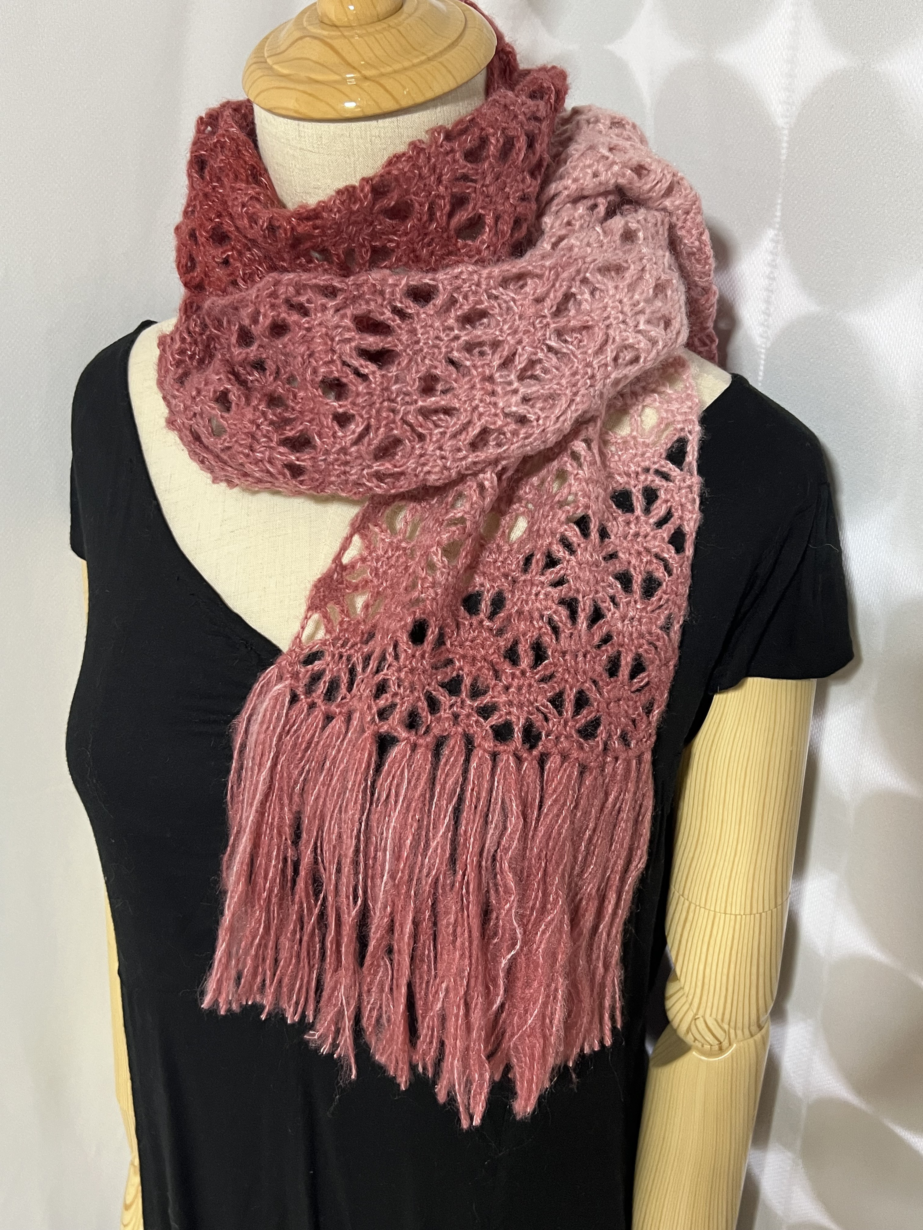未使用 maiami マイアミ モヘア メリノウール マフラー ピンク ピンクモヘアのマフラー マフラー knit house muu 通販 16546656