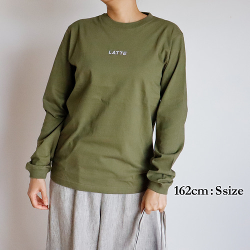 再出品/限定色】ラテ ロングスリーブTシャツ（ライトオリーブ