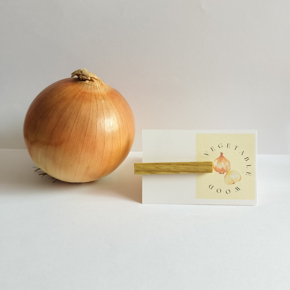 vege wood onion　カフスボタン 10枚目の画像