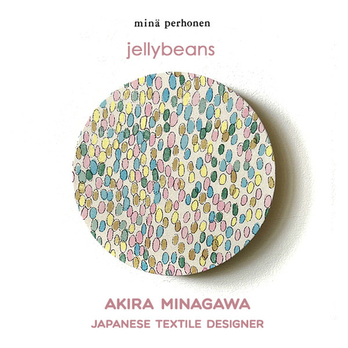 ミナペルホネン ファブリックパネル jellybeans 円形18cm mina