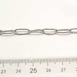 longlink-Rhodium-10 チェーン(ニッケルフリー ロジウム）【10cm】 1枚目の画像