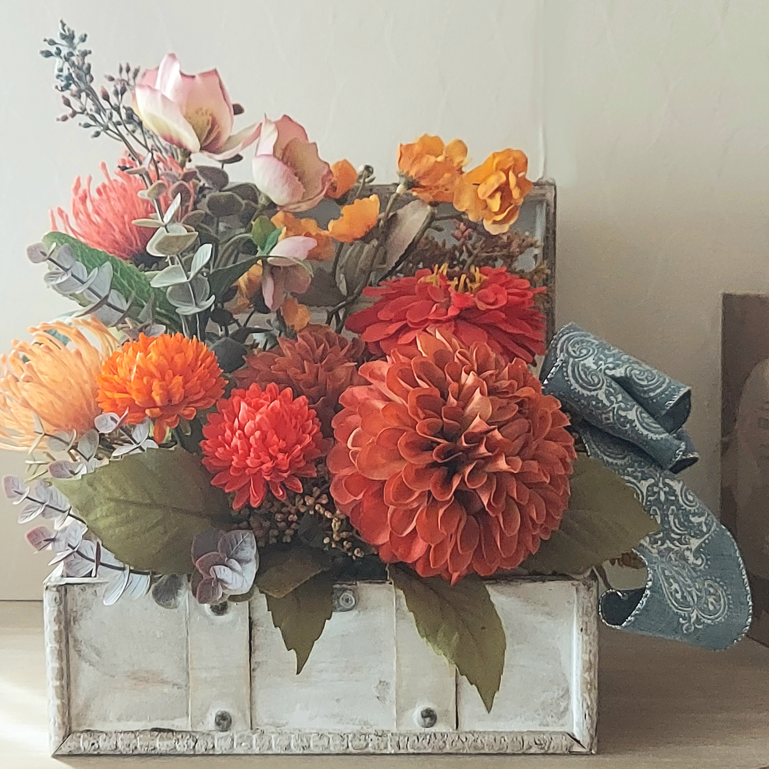 秋を詰めた【トランク】アレンジ