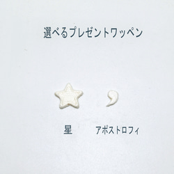 3枚セット くすみカラーのアルファベット＆数字 ワッペン〈クリーム〉アイロン接着 5枚目の画像