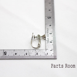 【6件】耳環螺絲彈簧圓板件8mm【銀色】-mt-4145 第5張的照片