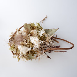 秋色紫陽花のリース ドライフラワー petite riviere 通販