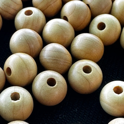 ◇ウッドビーズ（wooden beads）　榧（カヤ）7mm　10pcs 2枚目の画像