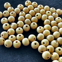 ◇ウッドビーズ（wooden beads）　榧（カヤ）7mm　10pcs 1枚目の画像