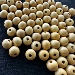 ◇ウッドビーズ（wooden beads）　榧（カヤ）7mm　10pcs 3枚目の画像