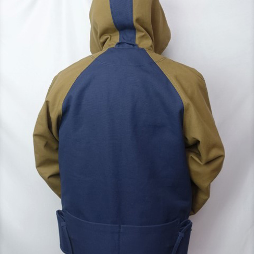 M）身幅58cm 8号帆布・フード付きジャケット 男女兼用です