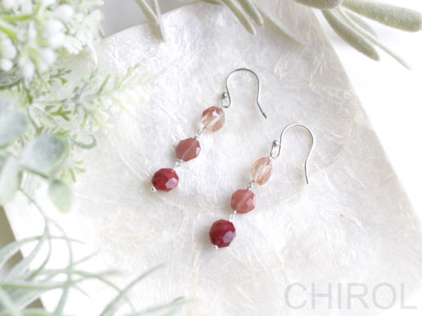 アンデシン ピアス/ SV925