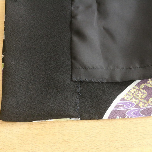 シャーロッテ　着物リメイク脇タックワンピース 着物リメイクオーダー】前開き脇タックワンピース（裏地あり