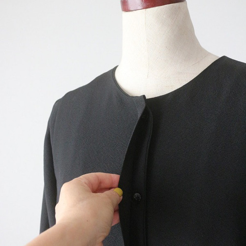 着物リメイクオーダー】前開き脇タックワンピース（裏地あり