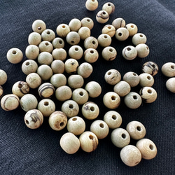 ◇ウッドビーズ（wooden beads）　ブナ7mm　20pcs 3枚目の画像