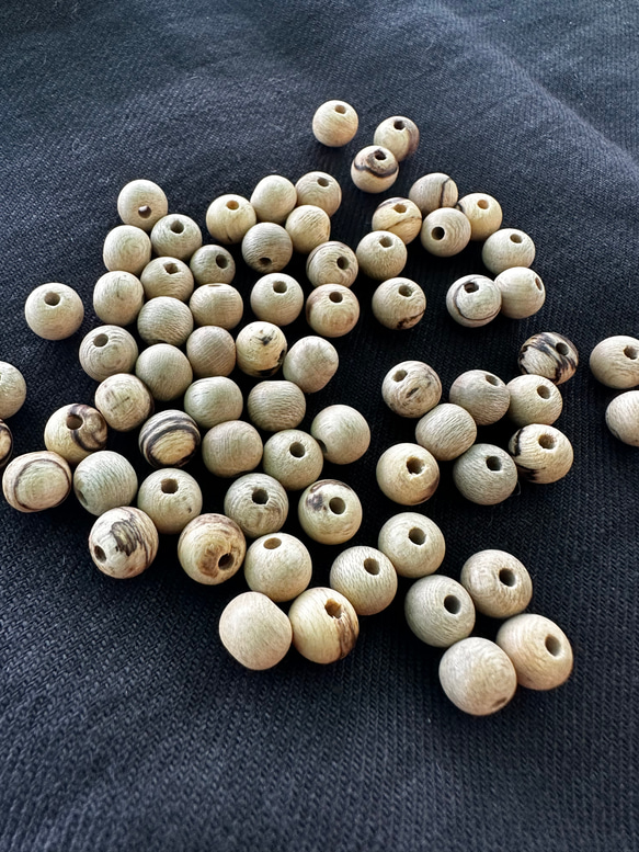 ◇ウッドビーズ（wooden beads）　ブナ7mm　20pcs 3枚目の画像