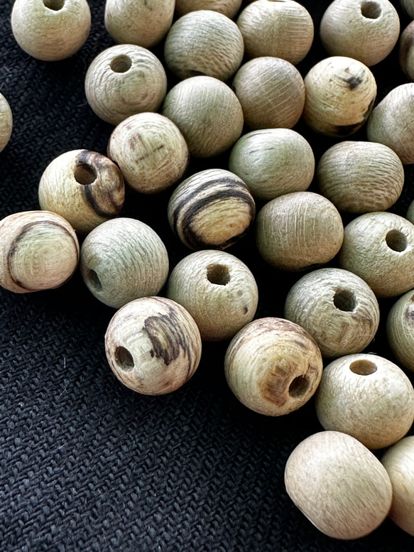 ◇ウッドビーズ（wooden beads）　ブナ7mm　20pcs 1枚目の画像