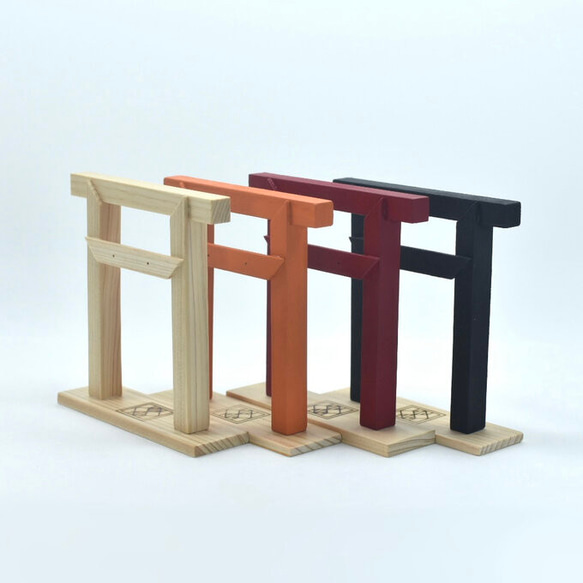 鳥居型アクセサリースタンド(小)ピアス・イヤリング対応【全4種