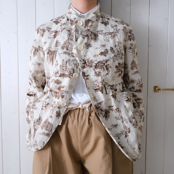 poplin jacket　* chaplin JK * landscape brown 第5張的照片