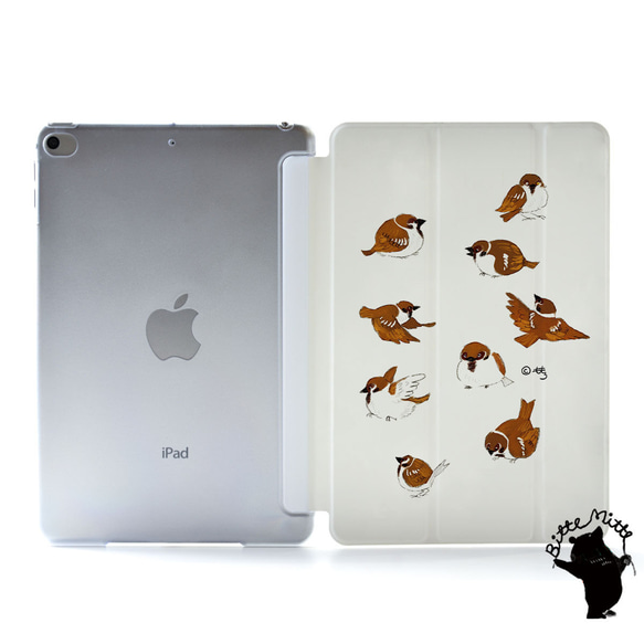 スズメのiPadケース iPad10.2インチ 第9世代 iPad10.9インチ 第10世代 1枚目の画像