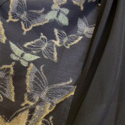 蝶々柄 華やぐステージ映えワンピ 高身長 トールサイズ対応 パニエ対応 着物リメイク ワンピース チョウ柄 14枚目の画像