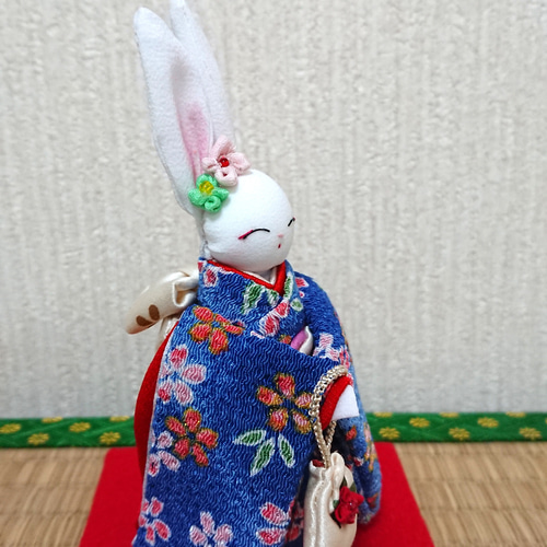 うさぎ 振袖着物（ちりめん青） その他人形 りん 通販 16548011