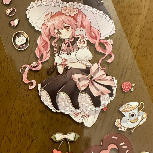 shine手帐工作室 海外マスキングテープ 切り売り 拌糖 PET マスキング