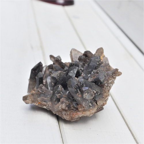 安眠・疲労回復～ 煙水晶 スモーキークォーツ 母岩無し 原石 361g