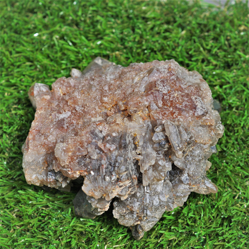 煙水晶 スモーキークォーツ 母岩無し 原石 361g クラスター