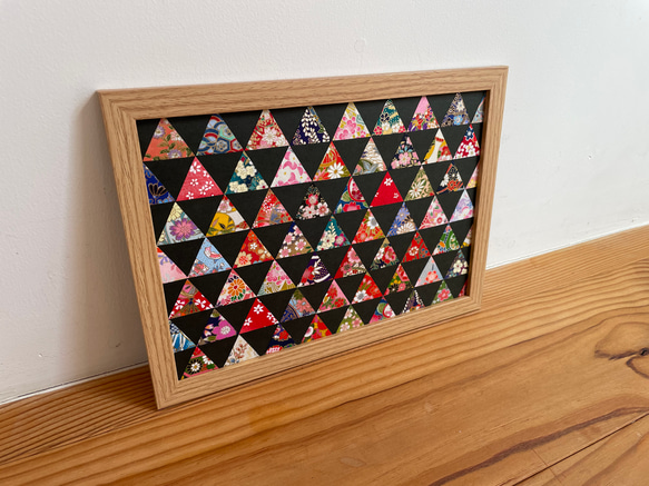 ‼️‼️切り絵　貼り絵　和紙　花の絵 シルバー額縁付き 切り絵 貼り絵 和紙 花の絵 シルバー額縁付き 切り絵 貼り絵 和紙