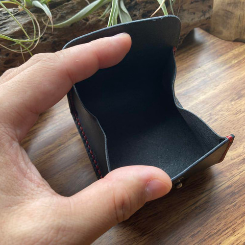 イタリアンレザー小銭入れケース 小物入れ ヌメ革本革 ハンドメイド