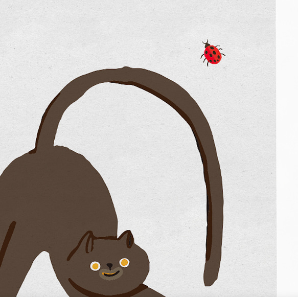 Creema限定 福袋 【 猫とてんとう虫と鴨とかたつむり 】 北欧アートポスター 　 期間限定10%off 6枚目の画像