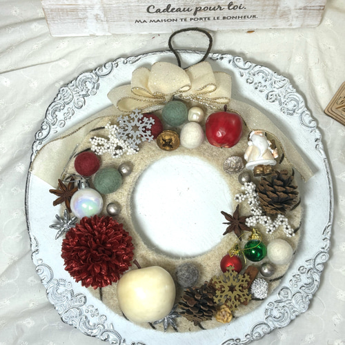 クリスマスリース フェルト リース Jam Osaka 通販 16548404｜Creema