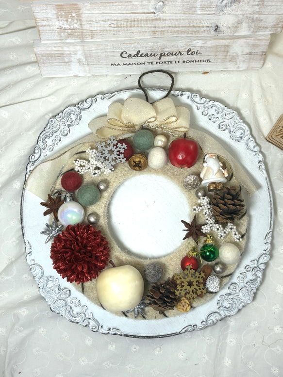 クリスマスリース フェルト リース Jam Osaka 通販 16548404｜Creema