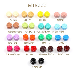 M12005-3  18個  メタルビーズ 塗装 コイン型 スマイリー 8.5mm  3X（6ヶ） 1枚目の画像
