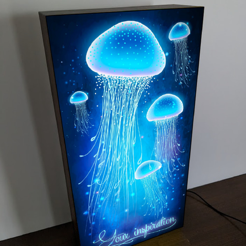 Lサイズ】くらげ クラゲ 海月 アクアマリン デジタル Lサイズ】くらげ クラゲ 海月 アクアマリン デジタル