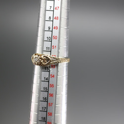 傑作 ゴールド 英国 1986年 ダイアモンド ビンテージ ヴィンテージ 指輪 リング 375 レディース J134 5枚目の画像