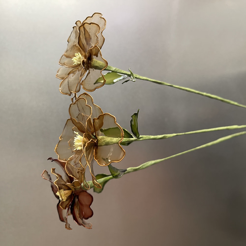 ホの花【gold beige】#ディップフラワー#ディップアート
