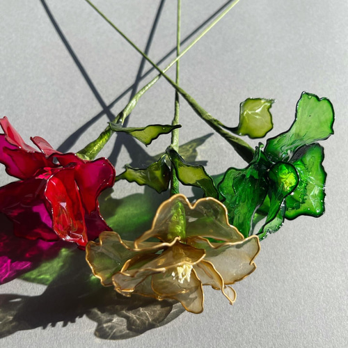 ホの花【gold beige】#ディップフラワー#ディップアート