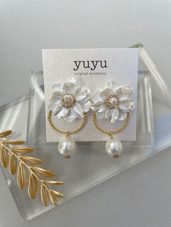 coussinette fleur 2way ピアス 【公式通販】