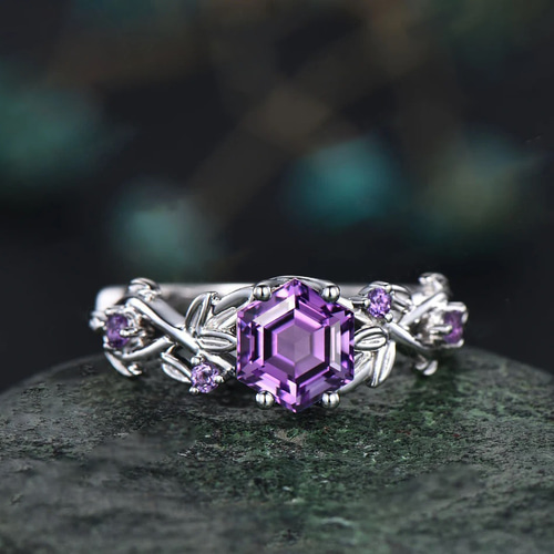 天然紫水晶 指輪 直観力向上・浄化・保護】大ぶり高品質 アメジスト 紫水晶 リング 指輪