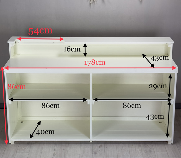受注製作_BARIKI_レジカウンター_受付カウンター　幅180cm×奥行49cm×高さ105cm_BK02W180 6枚目の画像