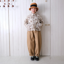 poplin jacket landscape brown 第4張的照片