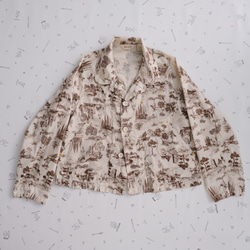 poplin jacket landscape brown 第10張的照片